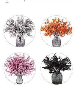 LUYI - Ramo de 5 Ramas de <span class=keywords><strong>Chimonanthus</strong></span> (Gimonica) de Seda Artificial para Boda, Decoración del Hogar y Arreglos Florales - Product Image 5