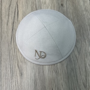 Kippa personnalisée en lin, Kippot, Kippah, Yarmulke juive, <span class=keywords><strong>chapeau</strong></span> avec impression d'image - Product Image 3