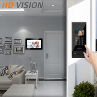 Videoportero con Intercomunicador TCP/IP PoE, Sistema para Múltiples Apartamentos, Hogar Inteligente, Linux, Monitor Interior con Conexión por Cable y Solo WiFi