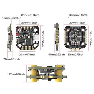 Controlador de Vuelo SpeedyBee F405 Mini, 20x20mm, con Control por Aplicación Integrada, Compatible con ESC BLHeliS 4 en 1 de 35A - Product Image 2