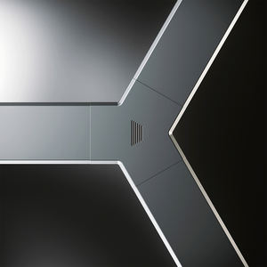 Meubles de bureau modulaires pour employés, poste de travail à 120 degrés, bureau 4 places, poste de travail pour 4 personnes, tables en bois - Product Image 5