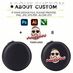 Estuche Portátil Redondo de EVA 2025, Personalizado, a Prueba de Golpes, para Cables de Datos, con Cierre y Logotipo - Product Image 2