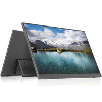 Monitor Portátil con Base Plegable y Pantalla Extendida de 15.6 Pulgadas 1920*1080P, Monitor Portátil de 15.6 Pulgadas con Tipo-C HD-MI
