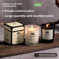 Bougie parfumée artisanale de luxe personnalisée, pot en verre de Noël, cire de soja naturelle, écologique, sans fumée, aromathérapie, parfum d'ambiance pour la maison