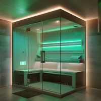 Sauna humide acrylique extérieur et intérieur hammam 6 personnes grande taille couleur blanche firbeglass turc hammam cabinice bain lounge