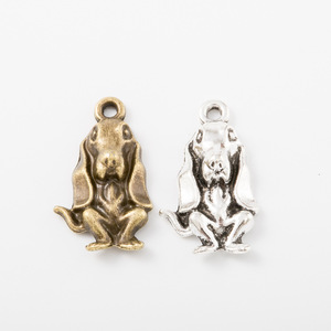 Nouvelle Annonce : Pendentifs Breloques Minimalistes en Alliage Chien <span class=keywords><strong>Berger</strong></span> Picard Assis, Breloques Classiques, Accessoires de Bijoux pour Décoration - Product Image 4