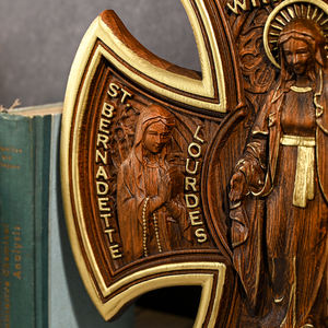 Art religieux de la Vierge <span class=keywords><strong>Marie</strong></span> avec croix pour l'espace de <span class=keywords><strong>prière</strong></span> chrétienne et l'affichage intérieur sacré - Product Image 6