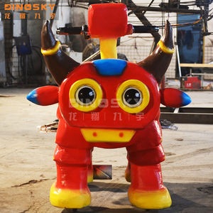 รถยนต์ไฟฟ้าไดโนเสาร์สําหรับเด็กที่สามารถทําเงินได้ที่สวนสนุกหรือ<span class=keywords><strong>ห้าง</strong></span>สรรพสินค้า DINOSKY - Product Image 2