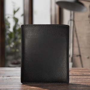Men's Best-selling One-click Pop-up <b>Metal</b> <b>Card</b> <b>Holder</b> Multiple <b>Card</b> Slots Short Length RFID Anti-skimming Cowhide Lining Genuine - Product Image 3