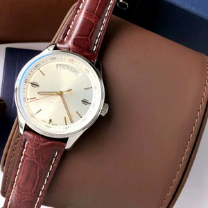 Reloj de pulsera para hombre de calidad 5A, de negocios, con dos agujas, semiautomático, mecánico, resistente al agua, de acero inoxidable, 30 m, ultrafino - Product Image 1