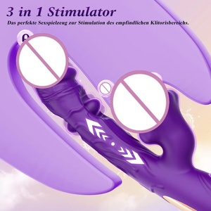 Vibromasseur 4 en 1, stimulation du point G et du clitoris, 10 modes de vibration, <span class=keywords><strong>6</strong></span> modes d'oscillation, 7 modes de serrage, rechargeable par USB, IPX6 - Product Image 4