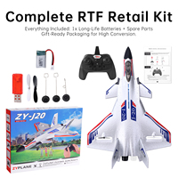 Avion de Chasse RC J20 en Mousse EPP avec 1 Batterie, Modèle de Simulation Télécommandé, Prêt à la Vente, Jouet Avion de Chasse, Cadeau