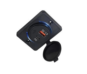 Nouveau chargeur universel pour voiture 12-24V PD+QC3.0 Charge rapide 20W Ports Type-C + Type-A Modifiés - Product Image 1