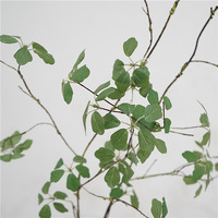 Chinesischer Künstlicher Pflanzenranken-Zweig mit Kwan-Yin-Lotusblättern, Zen-inspiriertes Hochzeitsblumenarrangement, Plastikblumen 100-200cm