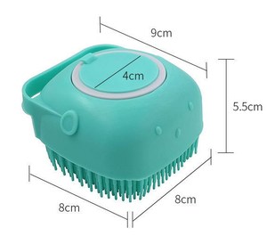 Özelleştirmek <span class=keywords><strong>Pet</strong></span> fırçalar banyo masaj fırçası şampuanlık köpek bakım silikon duş fırçası kedi evcil banyo için - Product Image 4