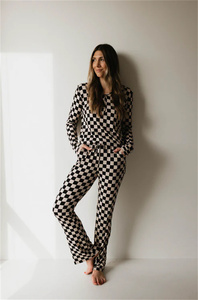 Conjunto <span class=keywords><strong>de</strong></span> Pijama <span class=keywords><strong>de</strong></span> Bambú con Botones para Mujer, Ropa <span class=keywords><strong>de</strong></span> <span class=keywords><strong>Dormir</strong></span> Suave con Camisa <span class=keywords><strong>de</strong></span> Botones y Pantalones Largos, Fácil para Amamantar - Product Image 3