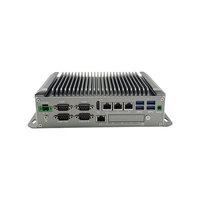 PC Industrial EVUC I5 8/10th I7 8th con 4 Puertos LAN, 4 Puertos COM RS485, Alimentación Amplia de 9-36V, Sin Ventilador, Robusto, para Control de Tráfico Inteligente