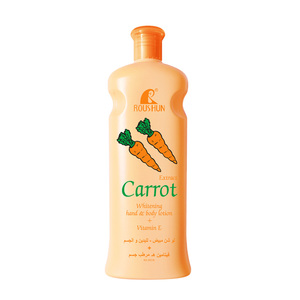 Lozione Corpo alla Carota ROUSHUN Idratante Sbiancante Nutriente con Vitamina E Lozione per Mani e Corpo Crema Corpo - Product Image 1