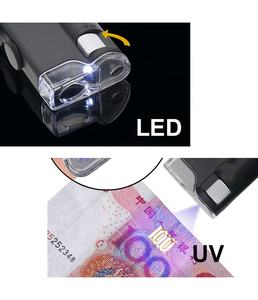 60X/100X携帯電話顕微鏡、携帯電話クリップポケット拡大鏡LEDUVライト付き - Product Image 4