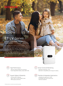 Meilleur prix Goodwe GW5K-ET-L-G10 Système solaire hybride triphasé avec stockage 5KW 6KW 8KW 10KW 12KW 15KW 20KW - Product Image 4
