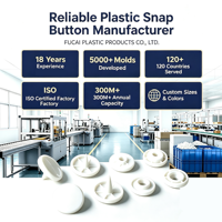 Boutons-pression en plastique ABS écologiques, durables, résistants à l'usure, brillants/mats, attaches lisses blanches pour vêtements de bébé