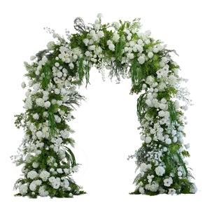 Arco de Boda Personalizado de Fábrica, Arreglo Floral Blanco para Fondo de Boda, Decoración Floral para Boda - Product Image 5