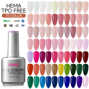 Esmalte de Uñas en Gel de 15 ml, Colores Mezclados, Larga Duración, Alta Pigmentación, Impresión de Etiquetas Personalizadas, Servicio OEM, Sin HEMA ni TPO, para Salón de Belleza - Product Image 1