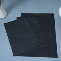 Sacs d'emballage en plastique semi-transparent givré avec fermeture éclair, personnalisables avec logo, pour le rangement des vêtements, des chaussettes et des chaussures