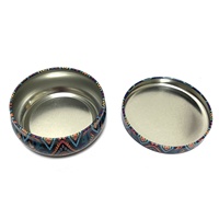 Pot à bougie en fer blanc de 4 oz avec surface brillante, idéal pour l'aromathérapie et les produits chimiques, emballage basse température, vente en gros