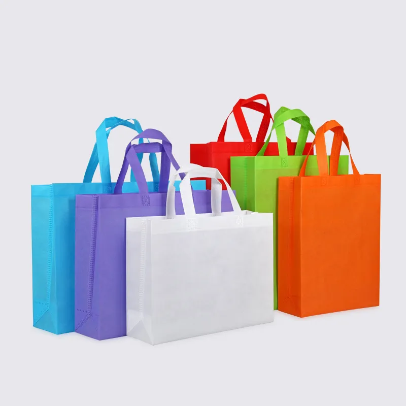 Sacos para compras, sacos reutilizáveis de tecido não tecido laminado eco friendly impresso