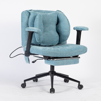 Chaise de bureau pivotante de qualité moyenne à supérieure, chaise de bureau ergonomique inclinable avec massage, tissu pour bureau, salon