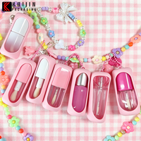 Tubes de gloss à lèvres 6ml 10ml en plastique sérigraphiés avec bouchon à vis, contenants cosmétiques avec logo personnalisé
