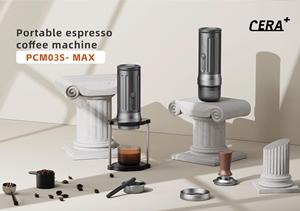 Máy pha cà phê Espresso di động mới năm 2025 PCM03S-MAX Cera+ loại C, máy pha cà phê di động 58mm, sử dụng bột cà phê - Product Image 3