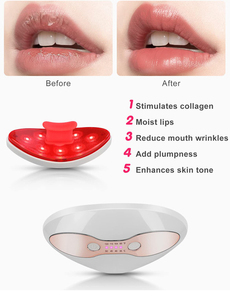 Appareil pour repulper les lèvres, thérapie par lumière rouge, 2 en 1, soin des lèvres et des yeux avec chaleur pour lutter contre le vieillissement - Product Image 2