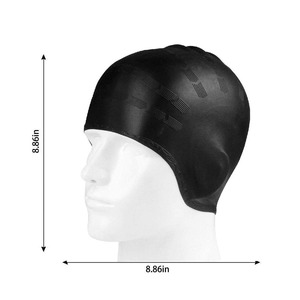 <span class=keywords><strong>Gorro</strong></span> de Natación Impermeable para Hombre y <span class=keywords><strong>Mujer</strong></span>, para Cabello Largo, <span class=keywords><strong>Gorro</strong></span> de Buceo de Silicona con Protección para los Oídos, Logotipo Personalizado - Product Image 4