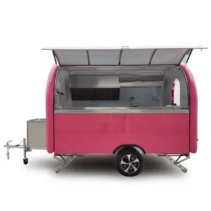 Food cart with potato chips making machine,Custom donut bread chips kiosk trailer for sale