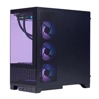 Boîtier de jeu Mid Tower personnalisé en usine, support VGA 420 mm, hauteur du refroidisseur CPU 185 mm, châssis PC ATX MATX ITX avec panneau frontal en maille