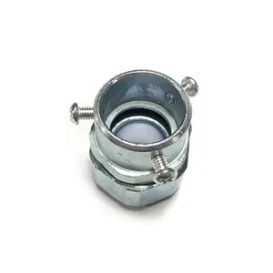 CNYY DKJ Type Zinc Alloy End Style Union Connector for Metal Flexible Corrugated Conduit Pipes