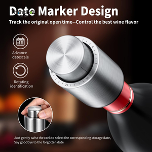 Tapón <span class=keywords><strong>de</strong></span> <span class=keywords><strong>Vino</strong></span> al Vacío <span class=keywords><strong>de</strong></span> Acero Inoxidable 304 <span class=keywords><strong>de</strong></span> Alta Calidad, Ecológico, Tipo <span class=keywords><strong>Prensa</strong></span>, Marca THANKHOT, Extiende la Vida Útil <span class=keywords><strong>de</strong></span> la Botella - Product Image 3