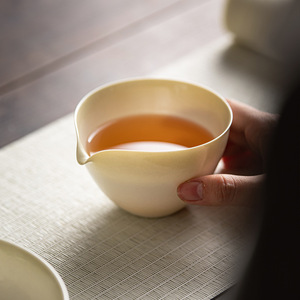 Celadon Glaze Fair Cup Porcelain Wide Mouthed Single Serving Kung Fu <b>Tea</b> <b>Set</b> Without Lid Afternoon <b>Tea</b> Use - Product Image 5