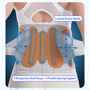 Adjustable Pressure Breathable Warm Wrap-around Waist Brace with Steel Plate Support for Sports Lumbar Protection <b>Belt</b> - Product Image 3