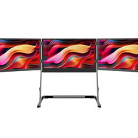Écran portable triple 2,5K de 14 pouces pour ordinateur portable, moniteurs IPS d'extension d'écran, du fabricant OEM