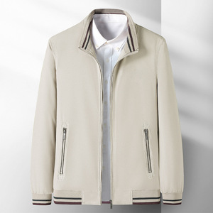 Top Coat con colletto in piedi alla moda giacca da uomo alla moda con chiusura a cerniera Casual <span class=keywords><strong>per</strong></span> <span class=keywords><strong>giovani</strong></span> e persone di mezza età cappotti da uomo - Product Image 4