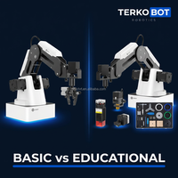 TEPKOBOT STEAM Lab, Brazo Robótico de Escritorio con Certificación CE para la Industria 4.0, 4 Ejes, Compatible con PLC Siemens, Kit de Visión y Transporte