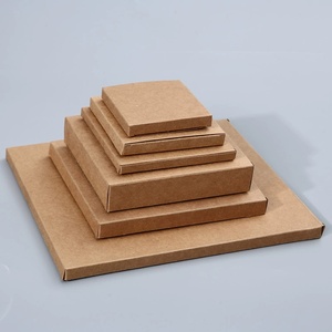 Cajas de cartón kraft y blanco con doble inserción y cierre inferior, personalizadas con impresión, en stock - Product Image 2