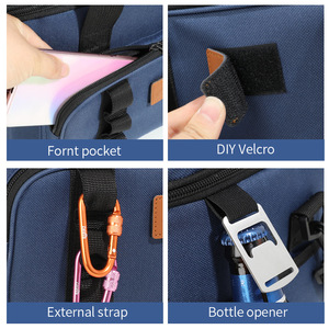 Verdikte aluminiumfolie isolatie aanpasbare picknick rugzak Oxford camouflage vershoudend koelzak modern 20-35L - Product Image 3