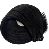 Extensions de cheveux vierges européens de haute qualité 2026 pour tissage plat sans couture double drawn 18 pouces 1B