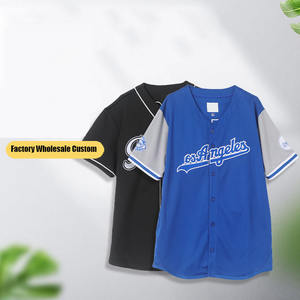 Maillots de baseball et softball brodés sur mesure sérigraphiés sur soie antibactériens de grande taille évacuant l'humidité respirante séchage rapide - Product Image 2