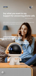 Altavoz Bluetooth K29 <span class=keywords><strong>Apollo</strong></span> Space Astronaut Robert con Luz RGB, Regalos de Navidad y Cumpleaños para el Hogar, Altavoz Portátil Inalámbrico con Bajos - Product Image 2
