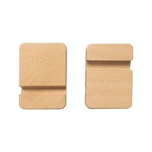 Support de téléphone portable en bois de hêtre pour bureau, vente en gros - Product Image 2